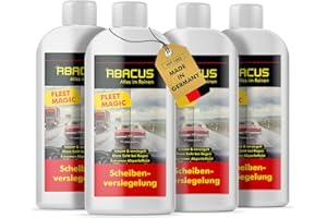 ‎ABACUS ABACUS® Fleet Magic® Scheibenversiegelung Auto | Glasversiegelung | Nanoversiegelung | Regenabweiser mit Lotus-Effekt | Scheibenversiegelung mit Abperleffekt für klare Sicht 4X 250 ml (7003)