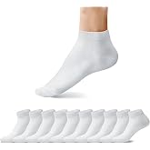 David Benjamin Unisex 10&rsquo;lu Premium Kutulu Bilek Boy Kısa Patik Pamuk Spor &Ccedil;orap - Kadın &amp; Erkek i&ccedil;in, Spor &Ccedil;orabı - Egzersiz
