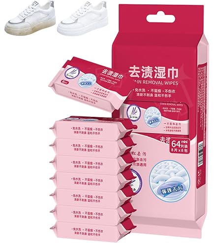 Lingettes Détachantes Individuelles - Pour Vêtements, Chaussures, Tapis, Salle De Bain - Portable, Sans Rinçage, 5x12 Cm - 9
