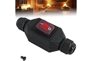 BAIFULAI AC 220 V 30 A przełącznik maszynowy, wodoszczelny IP66, wejście i wyjście po obu stronach, przełącznik dźwigniowy, przełącznik kablowy, przełącznik przyciskowy, przełącznik maszynowy