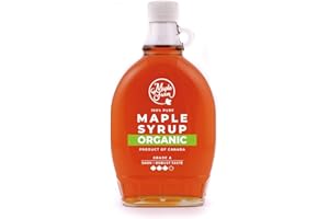 MapleFarm - Sirop d'érable pur BIOLOGIQUE canadien Grade A (Goût foncé, robuste) - 500 ml (Lot de 1) - Sirop d'érable pur - jus d'érable biologique