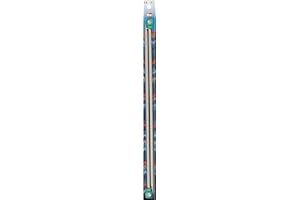 Prym Jackenstricknadeln ALU 40 cm 6,50 mm Grau Tricot Aiguille, Aluminium, Gris-Perle, 6,5 mm, Set de 2 Pièces