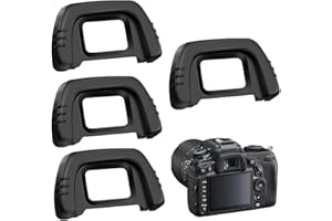 JSKWIKE 4 Pcs Visor del Ocular del Ocular Compatible con Nikon DK-21 D7000 D750 D610 D600 D300 D200 D100 D90 D80 D70 D70s
