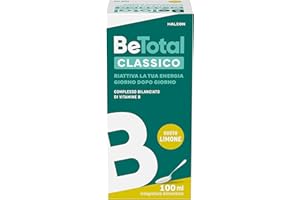Be-Total Classico Integratore Alimentare di Vitamina B Riattiva l’Energia, Riduce la Stanchezza, Supporta il Sistema Immunitario, Bambini 3+ e Adulti, Gusto Limone, 100 ml​