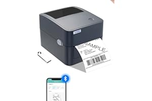 vretti Impresora térmica de Etiquetas de envío Bluetooth, Impresora inalámbrica de Etiquetas de envío de 4 x 6 Pulgadas para pequeñas Empresas, Compatible con Android, Mac y Windows