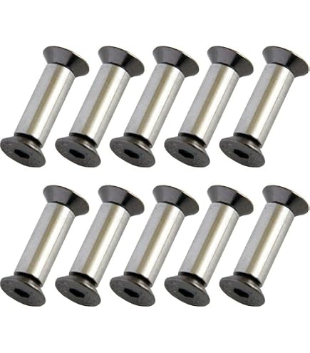 KNIFIUS Taschenmesser-Schrauben-Set: 10-teilige Edelstahl-Pivot Pins Für DIY-Messerbau