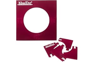 ‎KINGS DART Kings Dart Backboard | Surround für Dartscheiben mit Ø 45 cm | Rot | 70x70 cm Standard