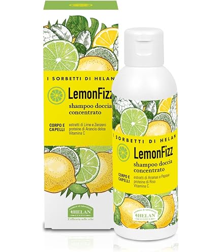 Helan Puro Muschio - Shampoo E Bagnoschiuma 2in1 Uomo/Donna, Con Vitamina C, 94% Ingredienti Naturali, 200ml - Made In Italy