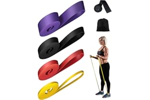ENKIFUN Bande Elastique Musculation De Résistance Élastique Musculation Ancrage de Porte Facile à Transporter de Porte Bande Elastique Fitness pour Entraînement Pilates Physio Stretch Yoga