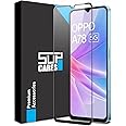 SupCares Edge to Edge Tempered Glass for Oppo A77S / Oppo A77 / Oppo A78 5G / Oppo A59 5G / A18 / A38 /Oppo K10 5G / Oppo A15 / A15S / A31 / A9 2020 / A5 2020 / Vivo Y28 5G / Vivo Y17S and Vivo Y56 5G with Easy Self Installation Kit | Black