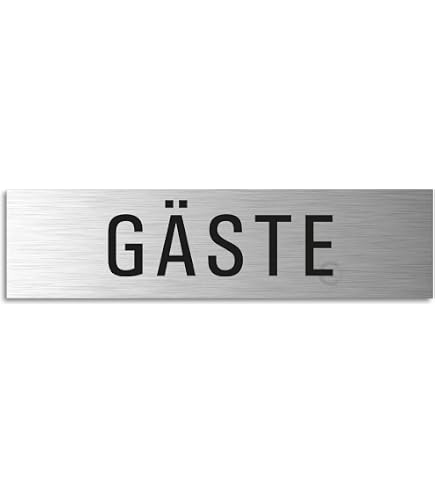 Plaque Auto-Adhésive "RUMPELKAMMER" Pour Porte - Gravure Laser Argent - Dekolando