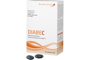 ALFA INTES Diabec 60 capsule – Integratore alimentare a base di Curcumina ad Alta Biodisponibilità, Olio di pesce, Vitamine e Coenzima Q10 | Potente Antiossidante per la Salute degli Occhi