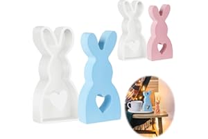 LIAMOSTEE Silikonform Ostern Kaninchen Silikonformen Gießformen silikon, 2 Stück 3D Kaninchen Gießform Ostern, Silikonform Ostern, Ostern Hase Backform, 3D Osterhase Silikonform kerzenhalter