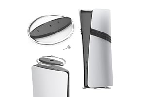 DUEQID Supporto verticale per PS5 Slim e PS5 Pro, supporto per PS5 Slim/PS5 per console Disc e Digital Edition