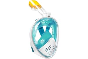 LUCHAI Masque de Plongée Adulte, Masque et Tuba Intégral Compatible avec Les Caméras de Sport Masque Piscine Adulte Anti-buée et Anti-Fuite