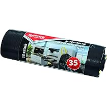 Sacchetti Spazzatura 35L Nero - 15 Pezzi Spessore 18μm LDPE Resistente Ufficio Casa - Foto 6