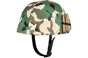 Boland Children's Military Helmet, Camouflage, Army Helmet, Adjustable Strap, Soldier, Army Fancy Dress Accessory, Headwear, Hat, For Kids, Boys, Girls, One Size