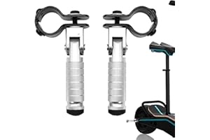 WOTEG Pedane passeggero, Pedale pedana Posteriore Universale in Metallo, Pedane Pieghevoli per Telaio Moto per passeggeri, Biciclette, Scooter, Moto