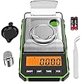 ORIA Mini Precision Scale, 50g 0.001g Digital Pocket Scale with 50g Calibration Weight and Electrostatic Tweezers, Kitchen Scale with Tare & LCD Backlit Display (Battery Included)