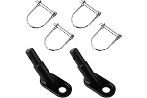 SGYKJ 2 Pcs Bike Trailer Coupler, Bicycle Trailer Hitch Coupler Connectors, Bicycle Towing Hitch Couplings, for Trailers Pet Cargo Bike Hitch Attachment, with 4 Pcs Locking Pins