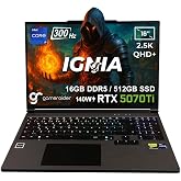 GameRaider IGNIA GR16 Intel Core i9-14900HX GeForce RTX 5070Ti 12GB 140W 16GB DDR5 512GB SSD 16 in&ccedil; 2.5K QHD+ 300Hz FreeDos G