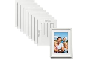 TXXATX 10 Stück Passepartout 30x40 cm Außenmaße Innengröße 19x29 cm Passpartout 1,5 mm Stark Passpartu Passepartout Kaufen Passepartout Karton Weiß für Fotos Bilder Kunstdrucken
