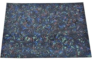 Dopro 25x20cm Acoustic Guitar Self Adhesive Scratch Plate Sheet Pickguard Material Sheet Abalone Pearl