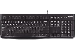 Logitech K120 Tastiera con Cavo per Windows, Layout ‎Francese AZERTY - Nero