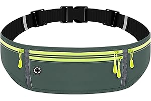 Lrikas Laufgürtel für Handy, Wasserdicht Lauftasche, Läufer-Hüfttasche mit 4 Taschen, Nicht Verschieben Handytasche Joggen zum Radfahren, Fitness, Spazierengehen (Grau)