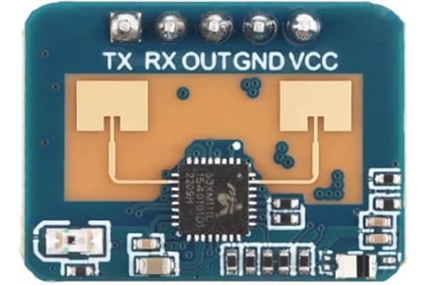 1 styck mänsklig mikrorörelsedetektering millimetervågssensor LD2410C och 24 GHz frekvensradar princip frekvensmodulering Kon