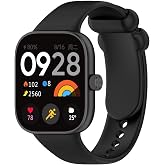 Xiaomi Redmi Watch 4 Uyumlu Şık Tasarım Yumuşak Jel Silikon Kordon Siyah