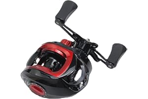 Culnflun Moulinet Baitcasting, Moulinet de Pêche Baitcaster Lisse et Léger en Métal, pour Eau Douce Salée