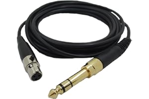 Yaowanguan Cavo per AKG Q701 K712 K702 K271S K240S K240MK K181 K141 Cuffie,Cavo Audio di Ricambio con Adattatore da 6.35 mm,3 m/9.9 piedi,Nero