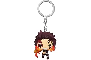 Funko Pop! Keychain: Demon Slayer - Tanjiro Kamado - (Dancing Flash)- Neuartiger Schlüsselanhänger - Vinyl-Minifigur Zum Sammeln - Strumpffüller - Geschenkidee - Offizielle Handelswaren