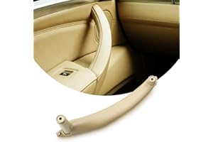 LIMBQS Maniglia per porta interna sinistra beige per BMW X5 X6, maniglia della staffa del bracciolo della portiera dell'auto per BMW E70 E71 E72 (2008-2014)