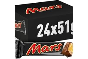 Mars Chocolatina de deliciosa crema de turrón y caramelo recubiertos del más fino Chocolate con Leche (24 x 51g)