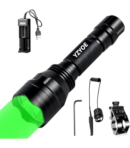 Luce Da Predatore Con Torcia Da Caccia A LED Verde Rosso Bianco - Foto 9