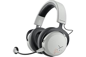 beyerdynamic MMX 200 Wireless Gaming-Headset mit Mikrofon, kabelloser Kopfhörer mit USB-Dongle (Grau)