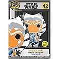 Funko Large Enamel Pin Star Wars: Clone Wars - Ahsoka Tano - AHSOKA - Star Wars Enamel Pins - Cute Collectable Novelty Brooch - for Backpacks & Bags - Gift Idea - Official Merchandise