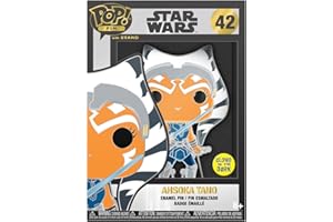 LOUNGEFLY Funko POP! Duża szpilka emaliowana Star Wars: Clone Wars - AHSOKA - Szpilki emaliowane Star Wars - Śliczna kolekcjonerska broszka - do plecaków i toreb - Pomysł na prezent - Oficjalny towar