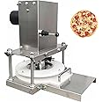 guoyjmm Electric Pizza Dough Press Machine, 8.66" Commercial Pizza Dough Sheeter, Stainless Steel Tortilla Press Machine, Dough Pastry Press Machine for Pizza Crusts and Meatloaf