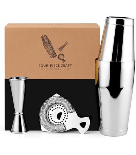 Produktbild von WMF Boston Shaker 2-teilig, Cocktail Shaker Mit Rührglas, 600ml, Skaliert, Cromargan Edelstahl