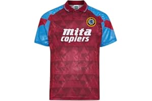 Score Draw Aston Villa 1990 Retro Football Shirt