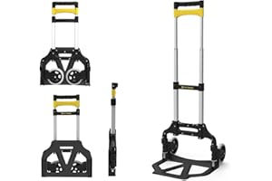 HYTAMA TOOLS Carrello Portatutto Pieghevole FOLD SHOP – Trolley in Alluminio con Ruote TRP, Portapacchi Multiuso per Spesa, Ufficio, Viaggio – Pieghevole e Pronto all’Uso