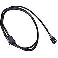 Phobya 4Pin PWM-förlängning 90 cm - svarta kablar fläktkablar och adptors