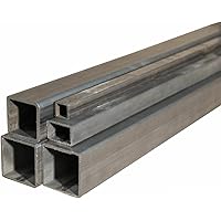 Stahl Quadratrohr 20x20x2mm Stahlrohr ST33 Hohlprofil Vierkantrohr (0.5 Meter = 50cm = 500mm)