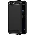 AICEK Cover Huawei P10, Nero Custodia Huawei P10 (5.1 Pollici) Silicone Molle Black Cover per Huawei P10 Soft TPU Case