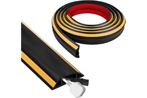 ZRODEN Canalina Passacavi Calpestabile, 5cm*300cm Flessibile Nascondi Cavi, PVC Autoadesiva Canalina Pavimento con 3 Canali del Cavo, per Casa, Ufficio, Magazzino