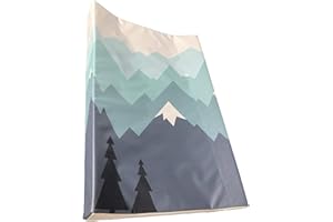 The Gilded Bird Cuña, cambiador de bebé con lados elevados, almohadilla de cambio, 69 cm x 44 cm, extra grueso, lavable (Blue Mountain)