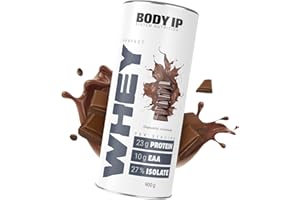 ‎BODY IP BODY IP Perfect Whey Protein Pulver | Unglaublich Schokoladig | Eiweißpulver für Protein Shake & Muskelaufbau | hoher BCAA Anteil | 30 Portionen | Whey Isolat & Konzentrat | hoher Eiweißgehalt | 900g